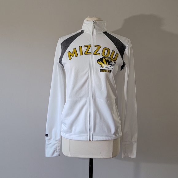 Missouri Tigers Sport Women's Lightweight Terry Pullover Hoodie White Size M
